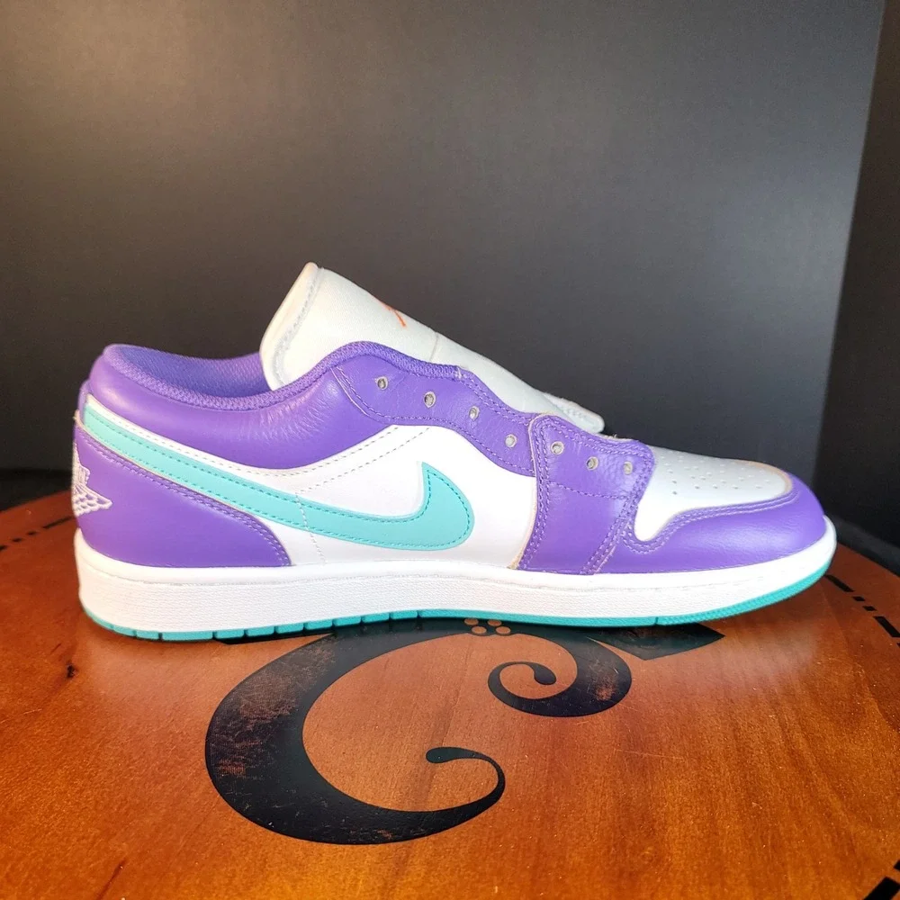 Nike Air Jordan 1 Low Action Grape Sky J Light Olive Purple Teal White DC0774502